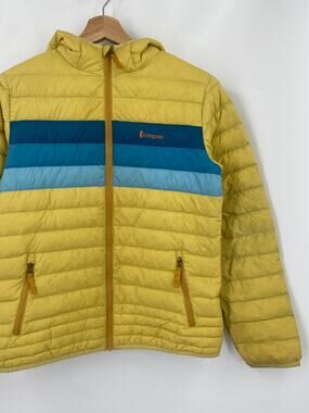 Cotopoaxi yellow Kids Large Puffer hooded down Jacket